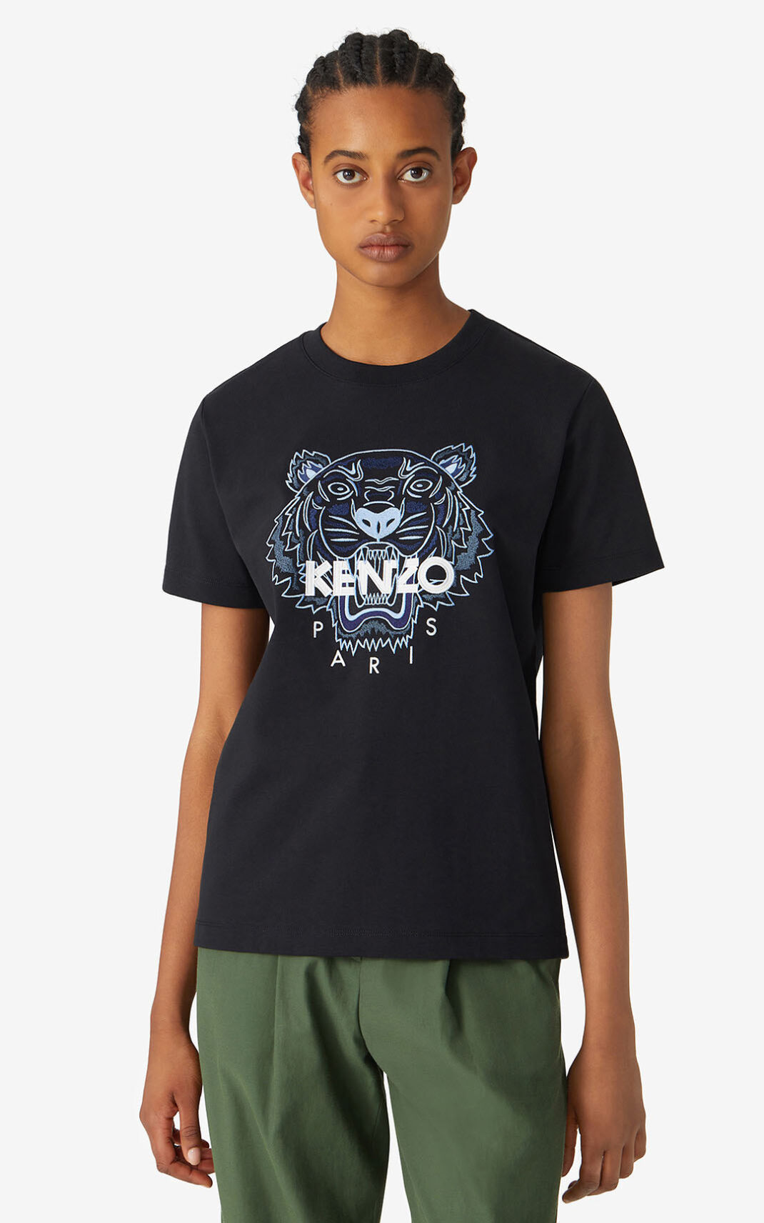 Camisetas Kenzo Loose Tiger Mujer Negras - SKU.6647093
